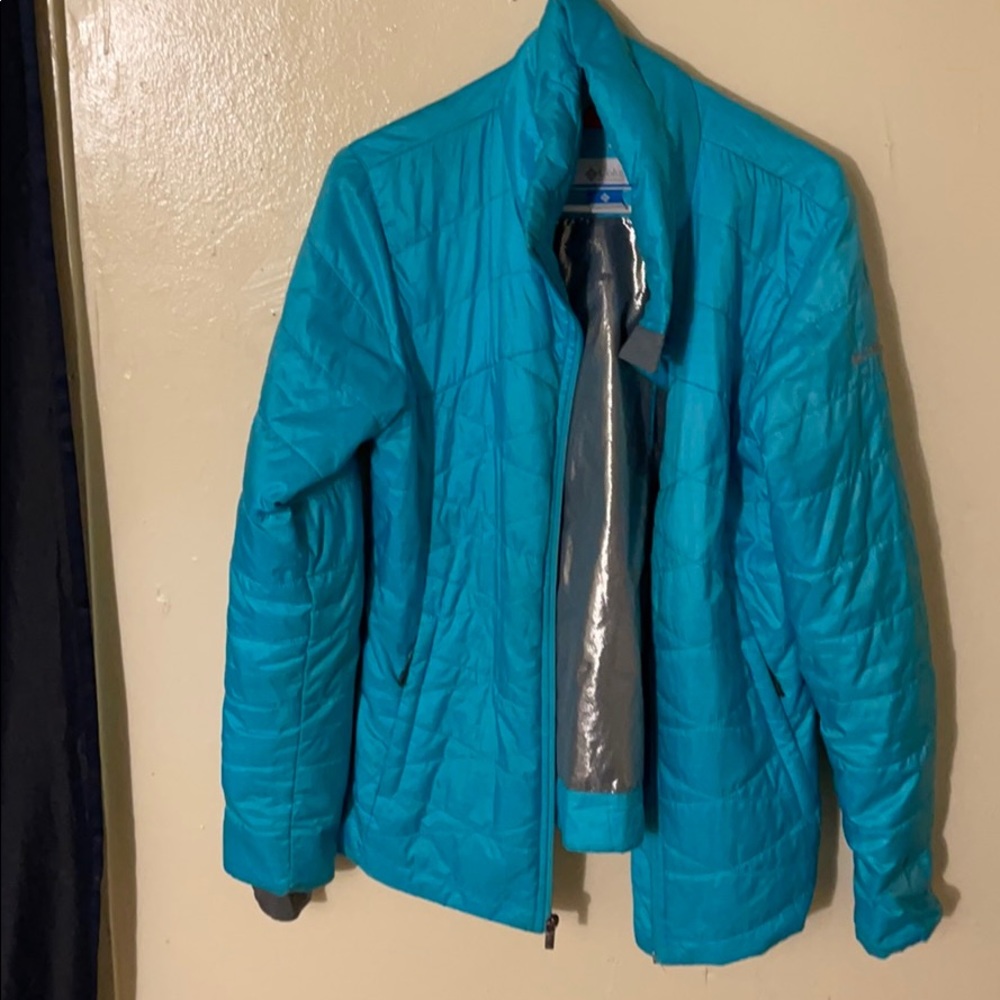 Columbia Omni shield teal coat